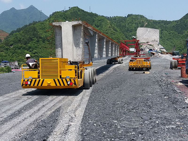 自行式輪胎運(yùn)梁車